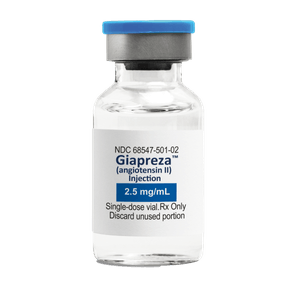 GIAPREZA® (angiotensin II) injection bottle 2.5 mg vial